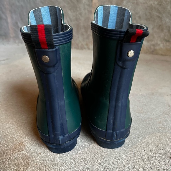 Tommy Hilfiger Renegade Ankle Rain Boots Green/Blue Womens size 6. EUC - Picture 9 of 12